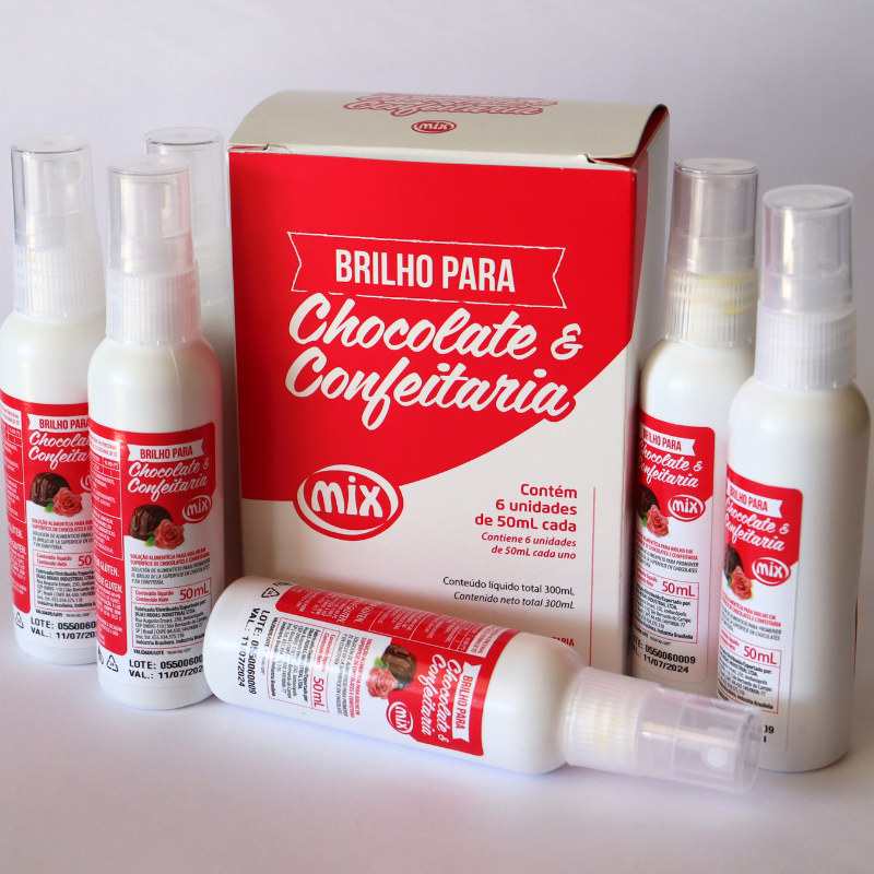 Brilho para Chocolate - Caixa com 6 unidades